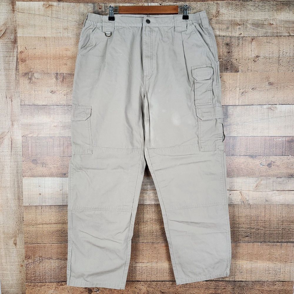 5.11 Tactical Taclite Pro Ripstop Men's Sz 40x32 Khaki 8 Pockets Waistband Pants